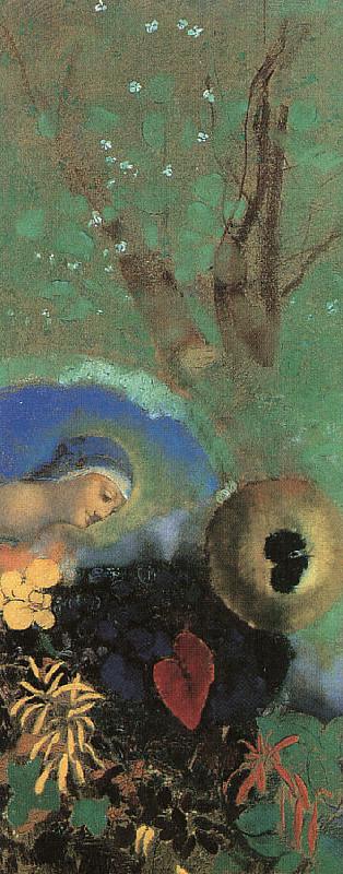 Odilon Redon Homage to Leonardo da Vinci Sweden oil painting art